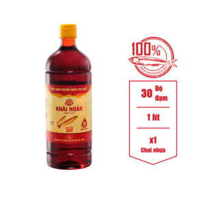 Nước mắm Phú Quốc Khải Hoàn - 30 độ đạm - chai 1000ml